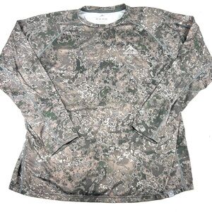 Skre Shirt Mens 2XL Brown Camo Hunting Hardscrabble Base Layer Long Sleeve Top
